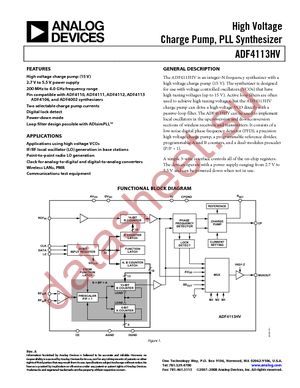 ADF4113HVBRUZ-RL7 datasheet  